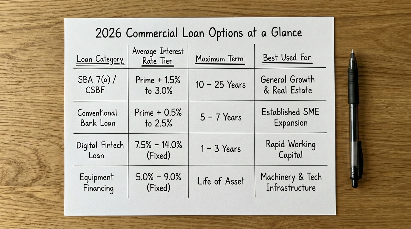 2026 Commercial Loan Table