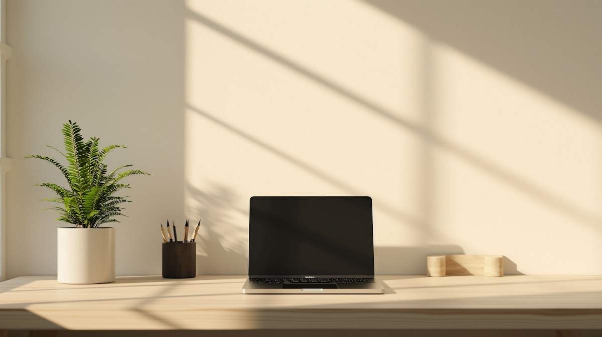Modern organized workspace with digital tablet budgeting apps and money management spreadsheets.