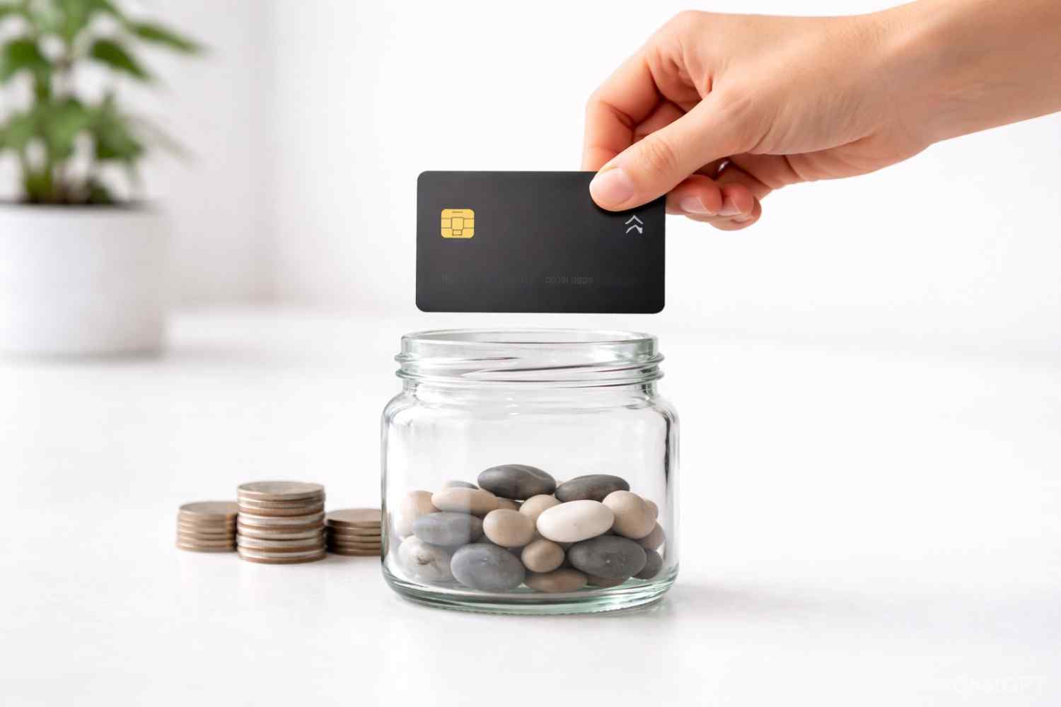 Conceptual graphic illustrating the 30 percent credit utilization ratio rule with balanced financial jars.